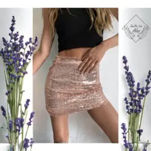 POLLERA DE LENTEJUELA