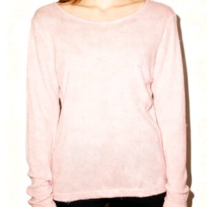 Remera mangas largas jaspiada rosa